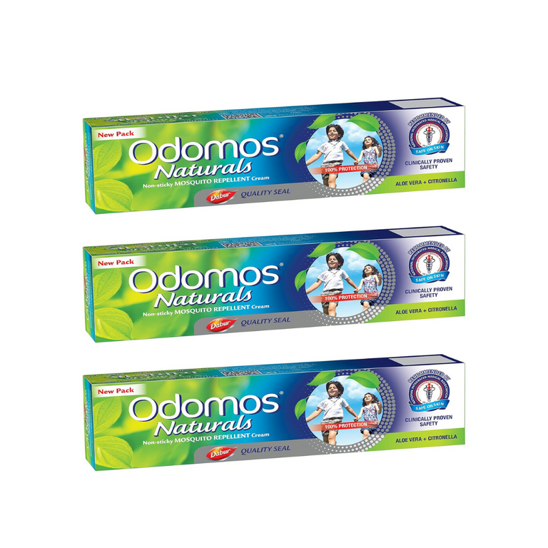 Dabur Odomos Naturals Non-Sticky Mosquito Repellent Cream - 50 gm - Pack of 1