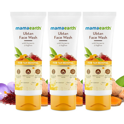Mamaearth Ubtan Face Wash For Tan Removal - 50 ml - Pack of 1