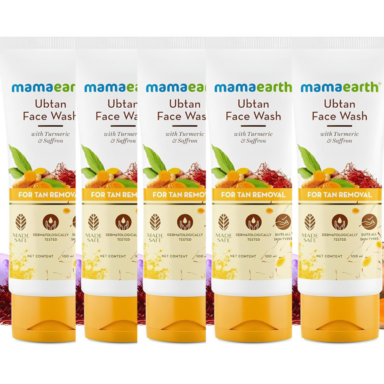 Mamaearth Ubtan Face Wash For Tan Removal - 50 ml - Pack of 1