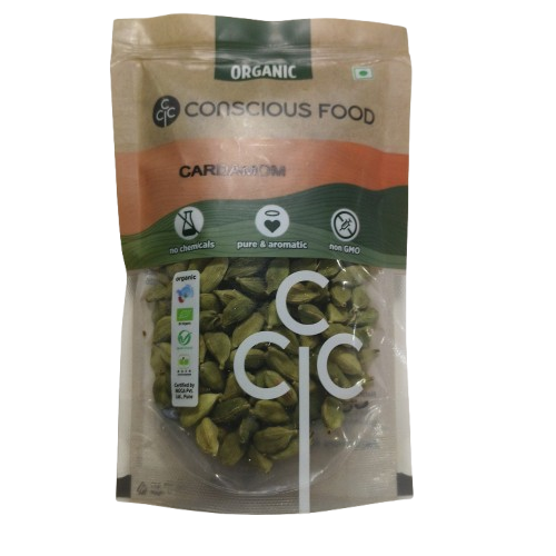 Conscious Food Organic Cardamom (Elaichi) - 50 gm