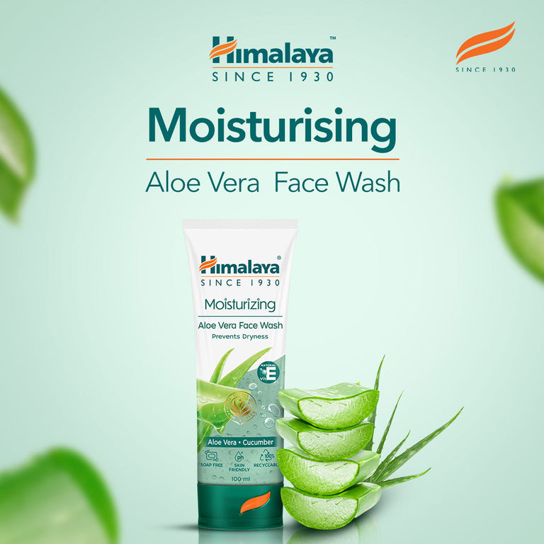 Himalaya Herbals Moisturizing Aloe Vera Face Wash - 50 ml