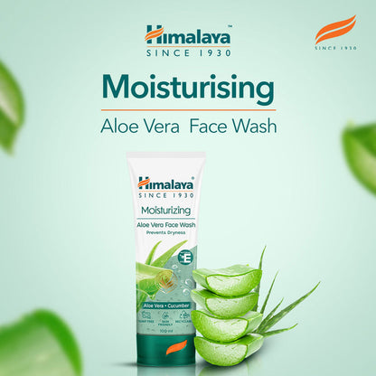 Himalaya Herbals Moisturizing Aloe Vera Face Wash - 50 ml