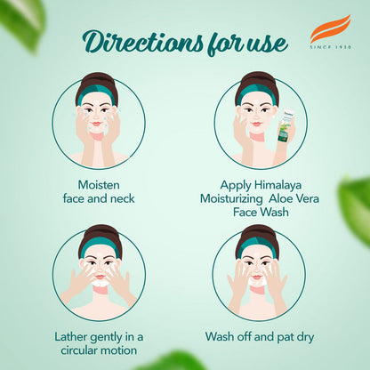 Himalaya Herbals Moisturizing Aloe Vera Face Wash - 50 ml