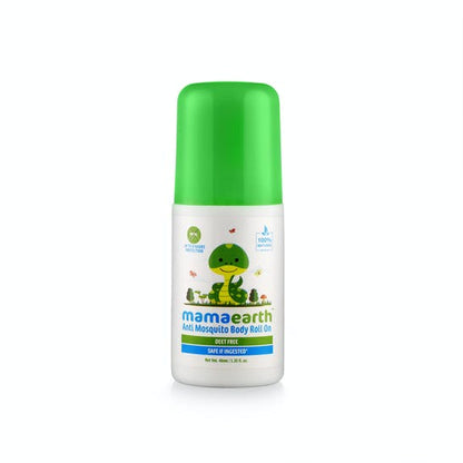 Mamaearth Natural Anti Mosquito Body Roll On For Kids with Citronella Eucalyptus & Lemongrass Oil - 40 ml - Pack of 1