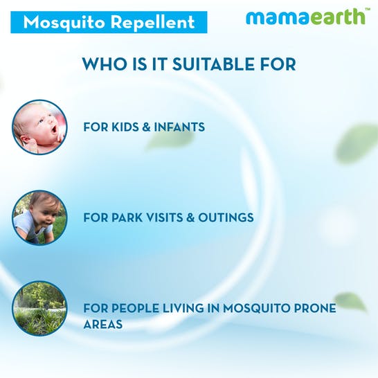 Mamaearth Natural Anti Mosquito Body Roll On For Kids with Citronella Eucalyptus & Lemongrass Oil - 40 ml - Pack of 1