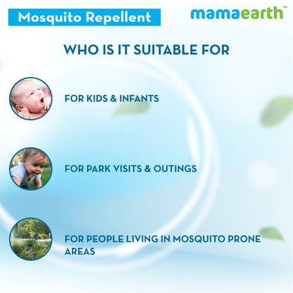 Mamaearth Natural Anti Mosquito Body Roll On For Kids with Citronella Eucalyptus & Lemongrass Oil - 40 ml - Pack of 1