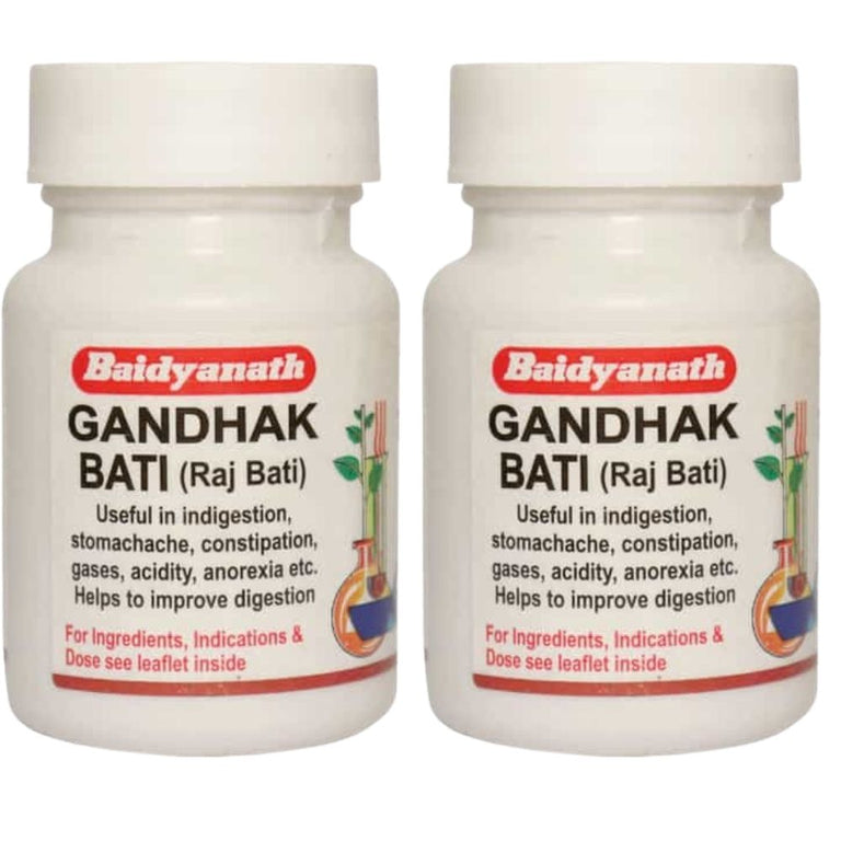 Baidyanath Raj Bati (Gandhak Bati) - Pack of 1 - 60 tabs