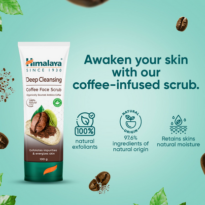 Himalaya Herbals Deep Cleansing Coffee Face Scrub - 100 gm