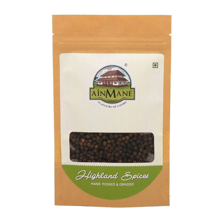 Ainmane Garbled Whole Black Pepper - 100 gm