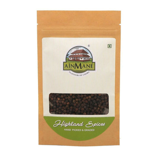 Ainmane Garbled Whole Black Pepper - 100 gm