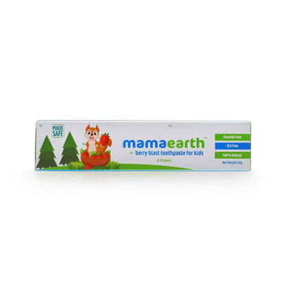 Mamaearth Moisturizing Baby Bathing Soap Bar & Natural Berry Blast Kids Toothpaste - combo