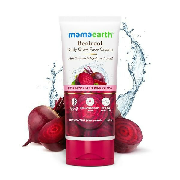 Mamaearth Beetroot Daily Glow Face Cream With Beetroot & Hyaluronic Acid - 80 gm