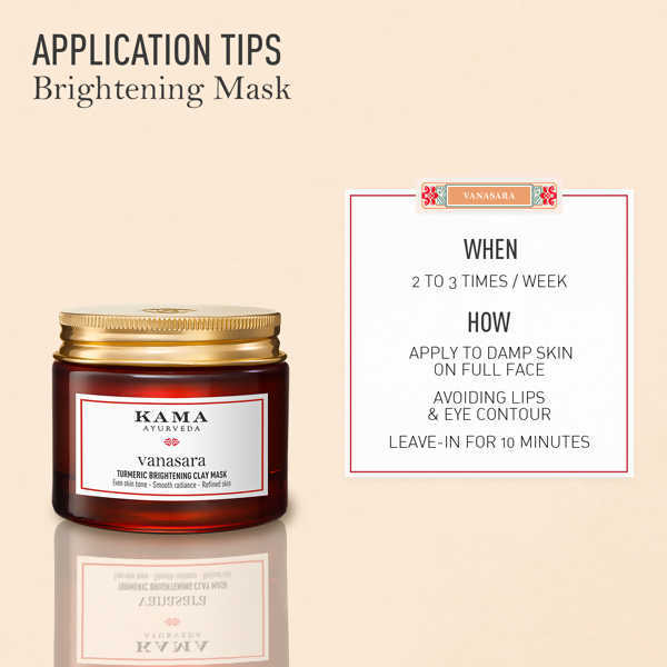 Kama Ayurveda Vanasara Turmeric Brightening Clay Mask - 50 ml