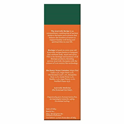 Biotique Bio Honey Water With Pore Tightening Toner - 120 ml