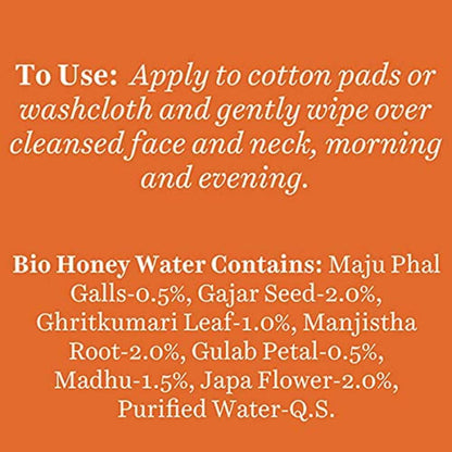 Biotique Bio Honey Water With Pore Tightening Toner - 120 ml