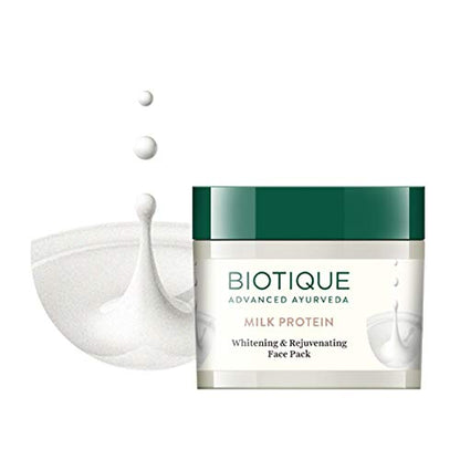 Biotique Advanced Ayurveda Bio Milk Protein Whitening & Rejuvenating Face Pack - 50 gm