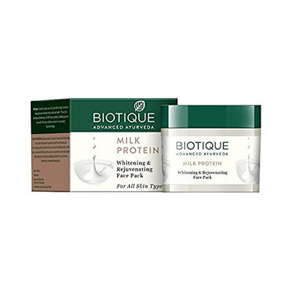 Biotique Advanced Ayurveda Bio Milk Protein Whitening & Rejuvenating Face Pack - 50 gm