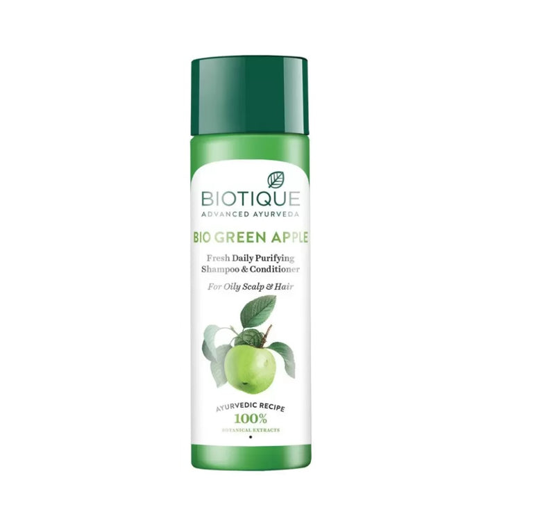 Biotique Bio Green Apple Fresh Daily Purifying Shampoo and Conditioner - 120 ml