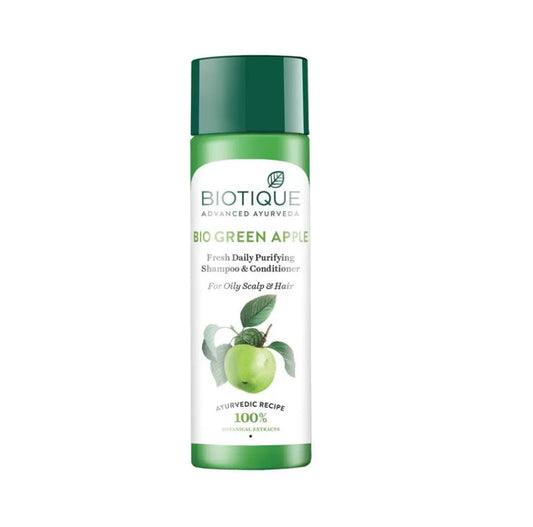 Biotique Bio Green Apple Fresh Daily Purifying Shampoo and Conditioner - 120 ml