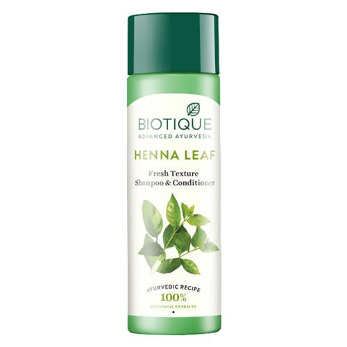 Biotique Bio Henna Leaf Fresh Texture Shampoo and Conditioner - 120 ml