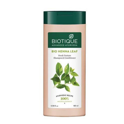Biotique Bio Henna Leaf Fresh Texture Shampoo and Conditioner - 120 ml