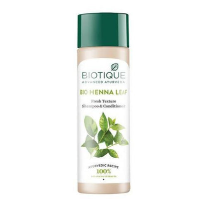 Biotique Bio Henna Leaf Fresh Texture Shampoo and Conditioner - 120 ml