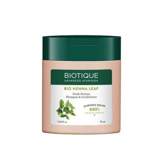Biotique Bio Henna Leaf Fresh Texture Shampoo and Conditioner - 120 ml