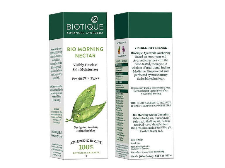 Biotique Bio Morning Nectar Visibly Flawless Skin Moisturizer - 120 ml
