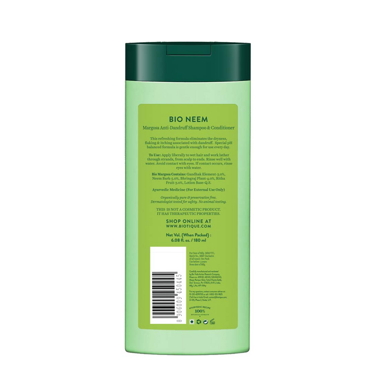 Biotique Bio/Fresh Neem Anti Dandruff Shampoo & Conditioner - 120 ml