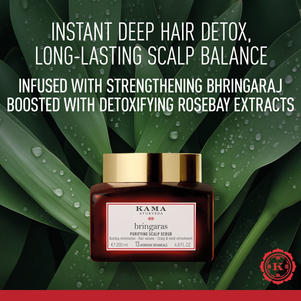 Kama Ayurveda Bringaras Purifying Scalp Scrub - 200 ml