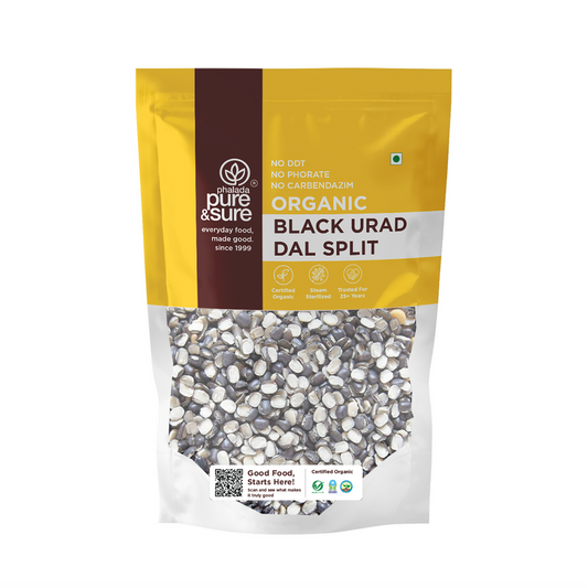 Pure & Sure Organic Black Urad Dal Split - 500 gm