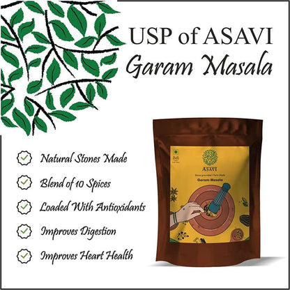 Asavi Stone Grounded Garam Masala Powder - 250 gm