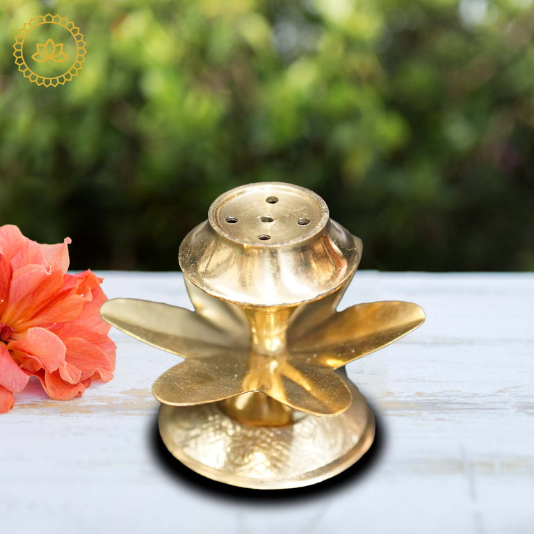 Brass Lotus Agarbatti Stand