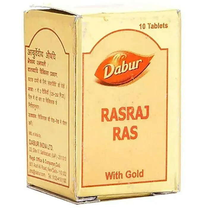 Dabur Rasraj Ras with Gold Tablets - 10 tabs