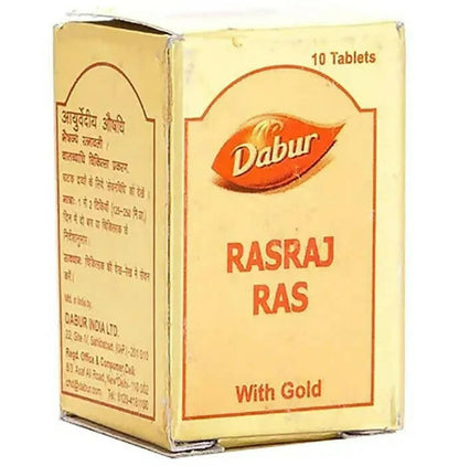 Dabur Rasraj Ras with Gold Tablets - 10 tabs