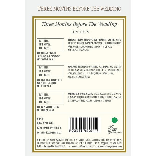 Kama Ayurveda Three Months Before The Wedding - Combo