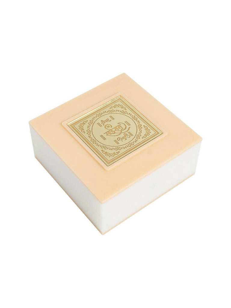Golden Peacock White 24 Ct Gold Polished White SaiBaba Wood Prayer Box