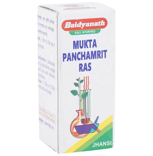Baidyanath Jhansi Mukta Panchamrit Ras Tablets - 10 tabs