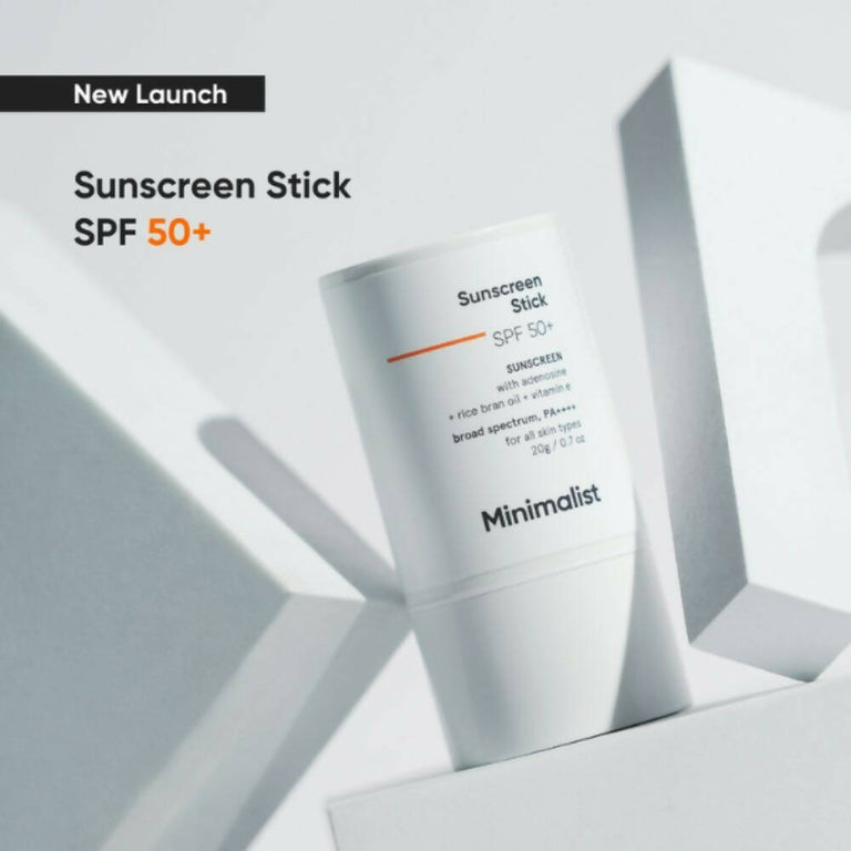 Minimalist SPF 50 Sunscreen Stick PA++++ With Adenosine, Rice Bran Oil & Vitamin E - 20 gm