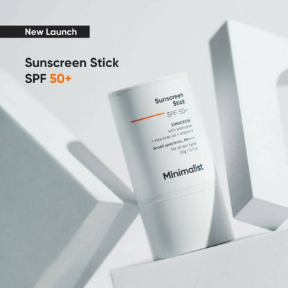 Minimalist SPF 50 Sunscreen Stick PA++++ With Adenosine, Rice Bran Oil & Vitamin E - 20 gm