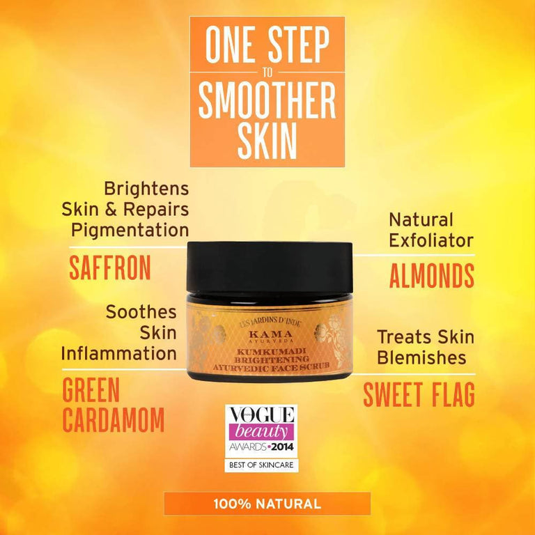 Kumkumadi Youth-Clarifying Mask-Scrub, 2 in 1 Mask Scrub - 50 gm