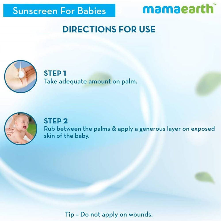 Mamaearth Mineral Based Baby Sunscreen For Protects from UV Rays & Deeply Nourishing & Soothing - 100 ml