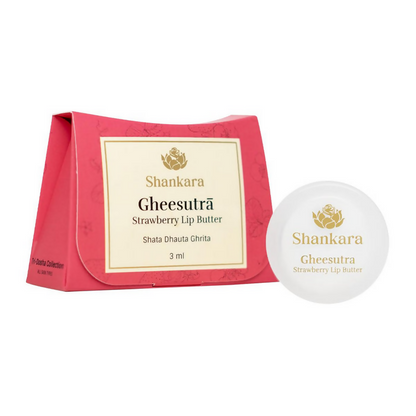 Shankara by Sri Sri Tattva Gheesutra Strawberry Lip Butter - 3 ml