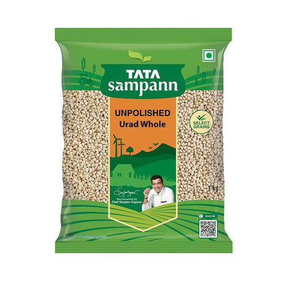Tata Sampann Unpolished Urad Dal Whole - 1 kg