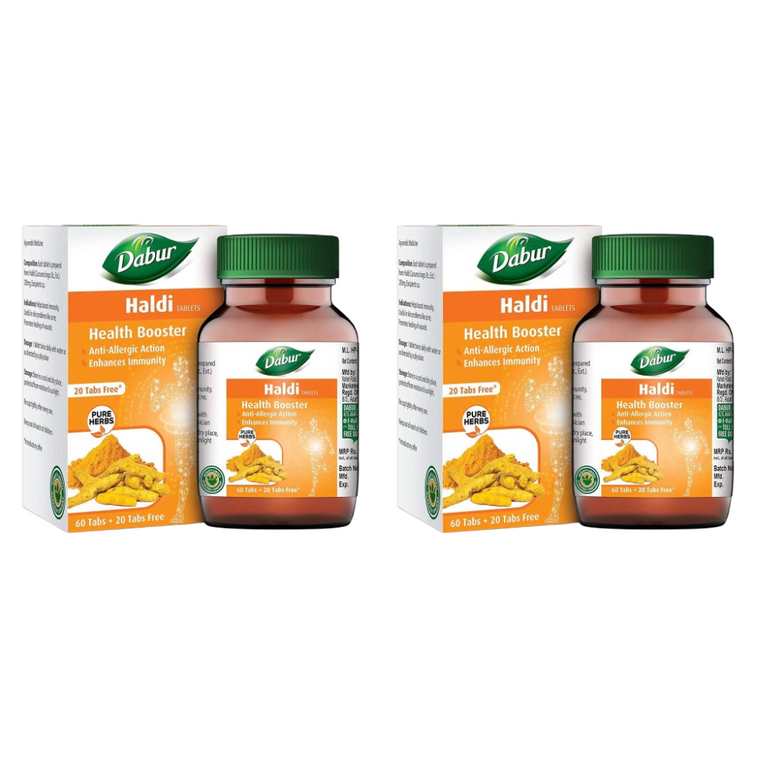 Dabur Haldi Tablets Health Booster - Pack of 1