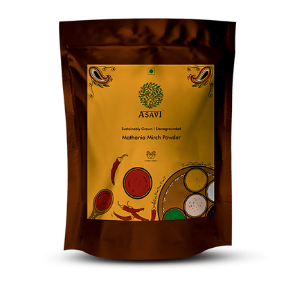 Asavi Stone Grounded Mathania Chilli Powder - 150 gm