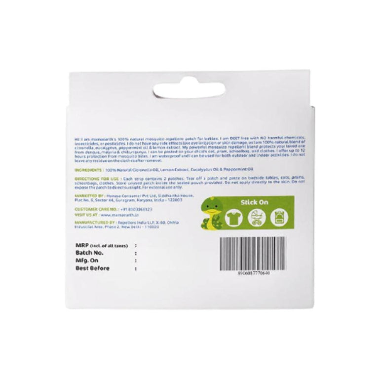 Mamaearth Natural Repellent Mosquito Patches for Babies, 24 pcs - Pack of 1