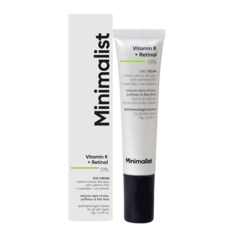 Minimalist Vitamin K + Retinal 1% Eye Cream - 14 gm