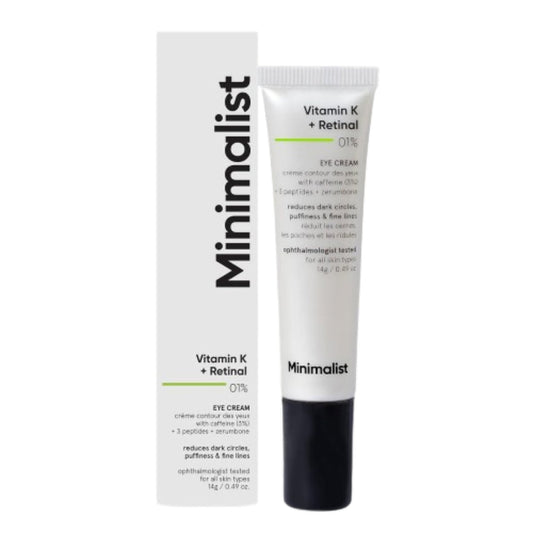 Minimalist Vitamin K + Retinal 1% Eye Cream - 14 gm