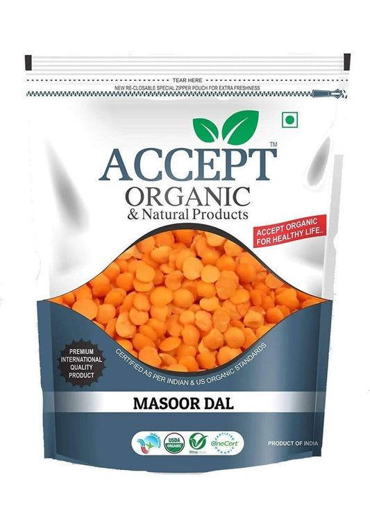 Accept Organic Masoor Dal - 1 Kg